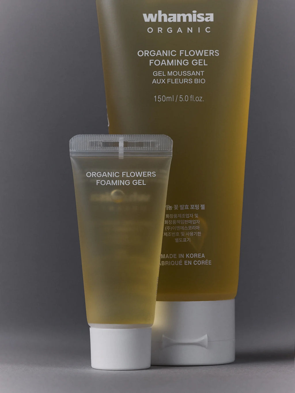 WHAMISA Gel Detergente Schiumogeno Ai Fiori Fermentati Biologici - 200ml
