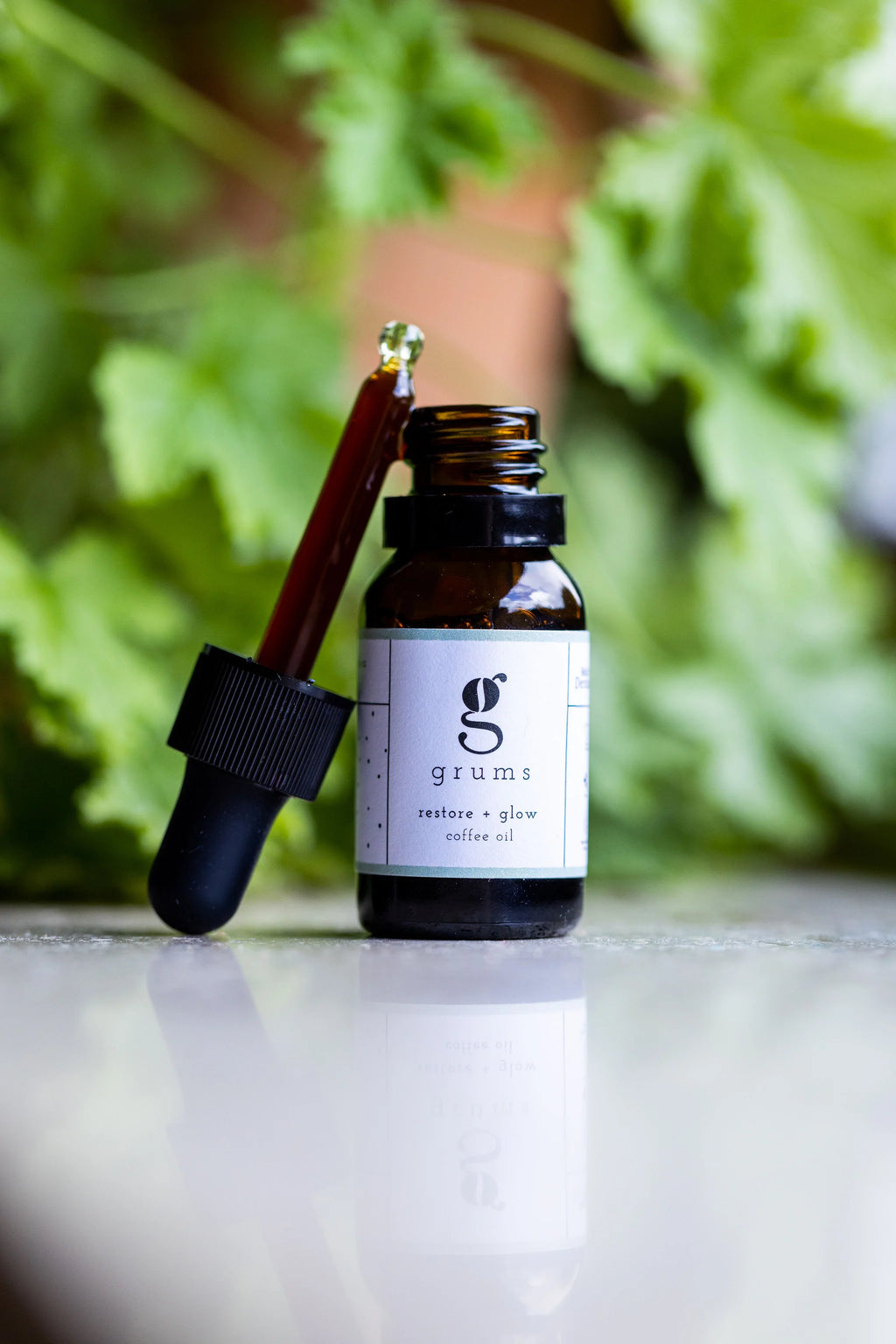 GRUMS Coffee Oil Restores + Brightens 15 ml – Pure Recycled Antioxidants