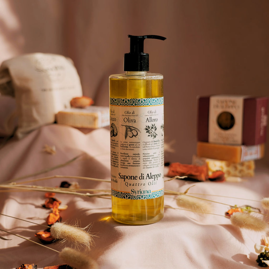 Syriana - A Mosaic of Precious Oils: Liquid Aleppo Soap with Four Oils