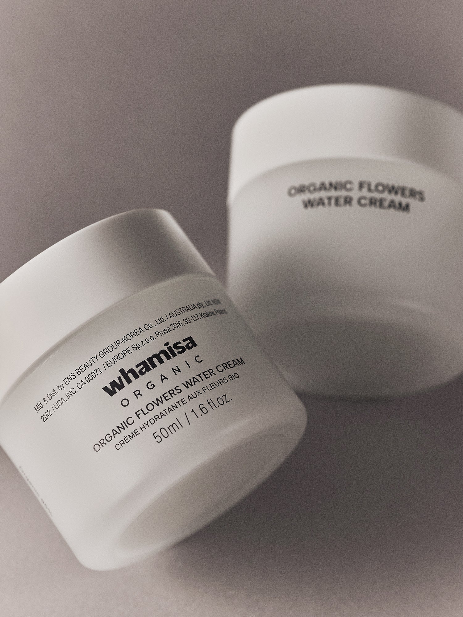 WHAMISA Crema idratante con fiori biologici fermentati - 50ml