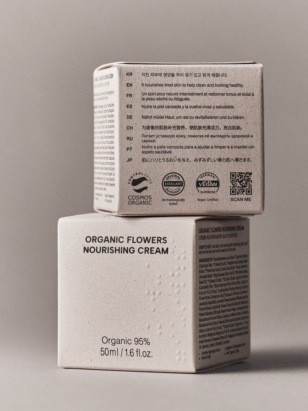 WHAMISA Crema nutriente con fiori biologici fermentati - 50 ml
