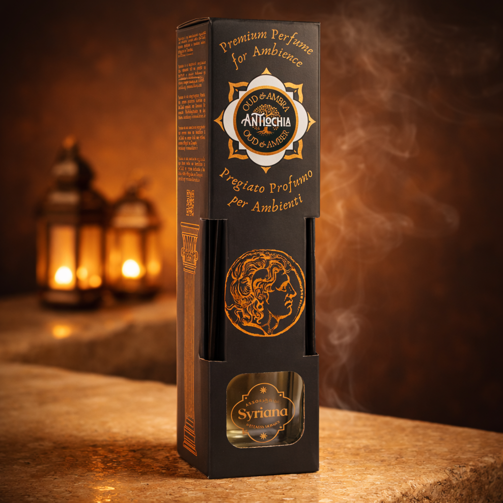 Syriana - Mosaic of Refinement: Oud and Amber Room Fragrance from Antioch
