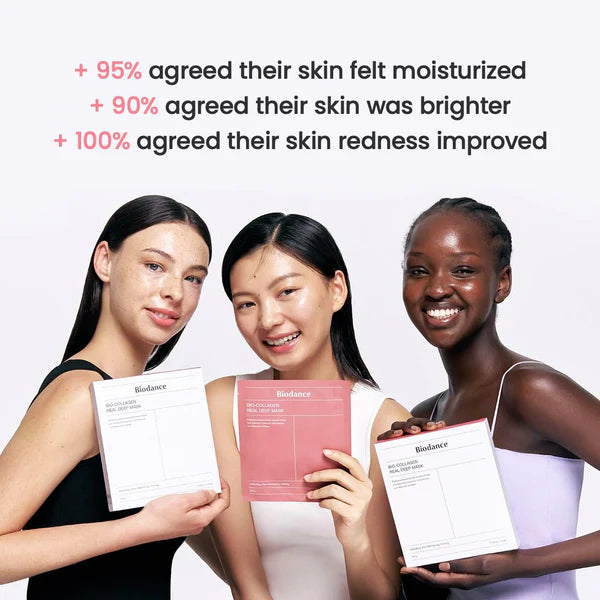 BIODANCE Biocollagene Real Deep Mask, hydrogel mask, pore minimization, improved elasticity