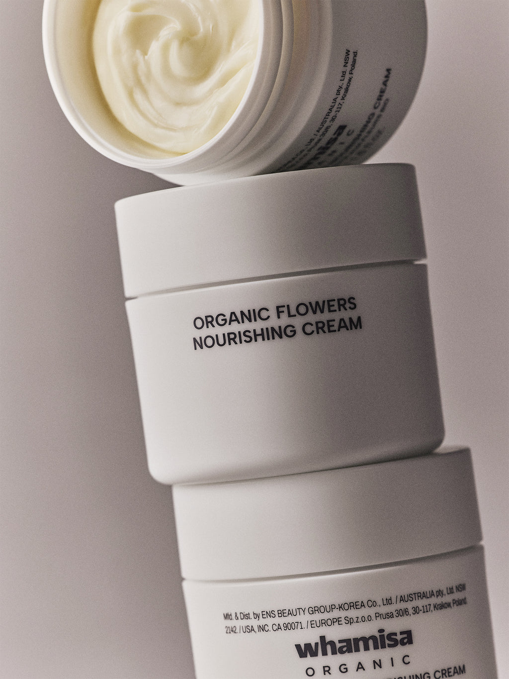 WHAMISA Crema nutriente con fiori biologici fermentati - 50 ml