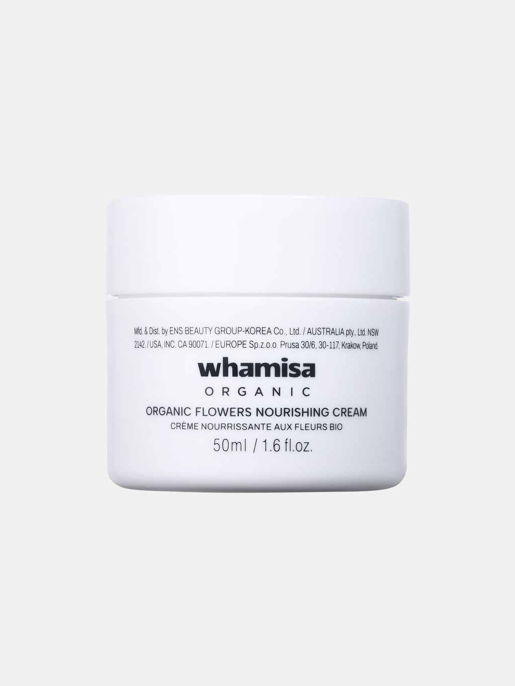 WHAMISA Crema nutriente con fiori biologici fermentati - 50 ml