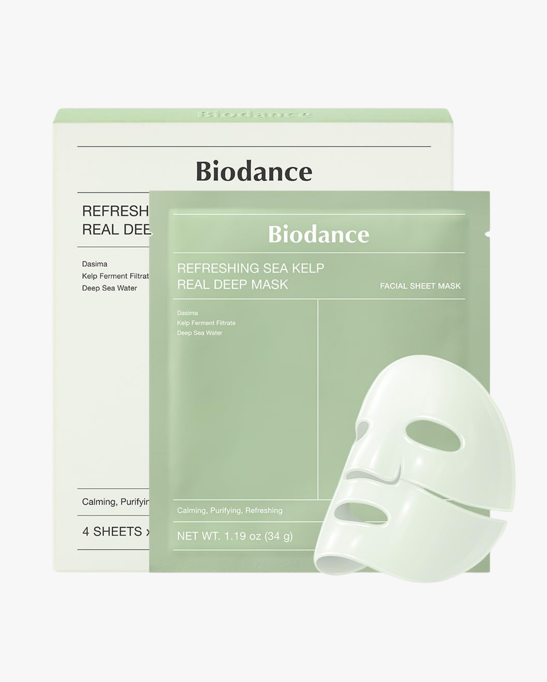 BIODANCE  Refreshing Sea Kelp Real Deep Mask - Maschera lenitiva e purificante