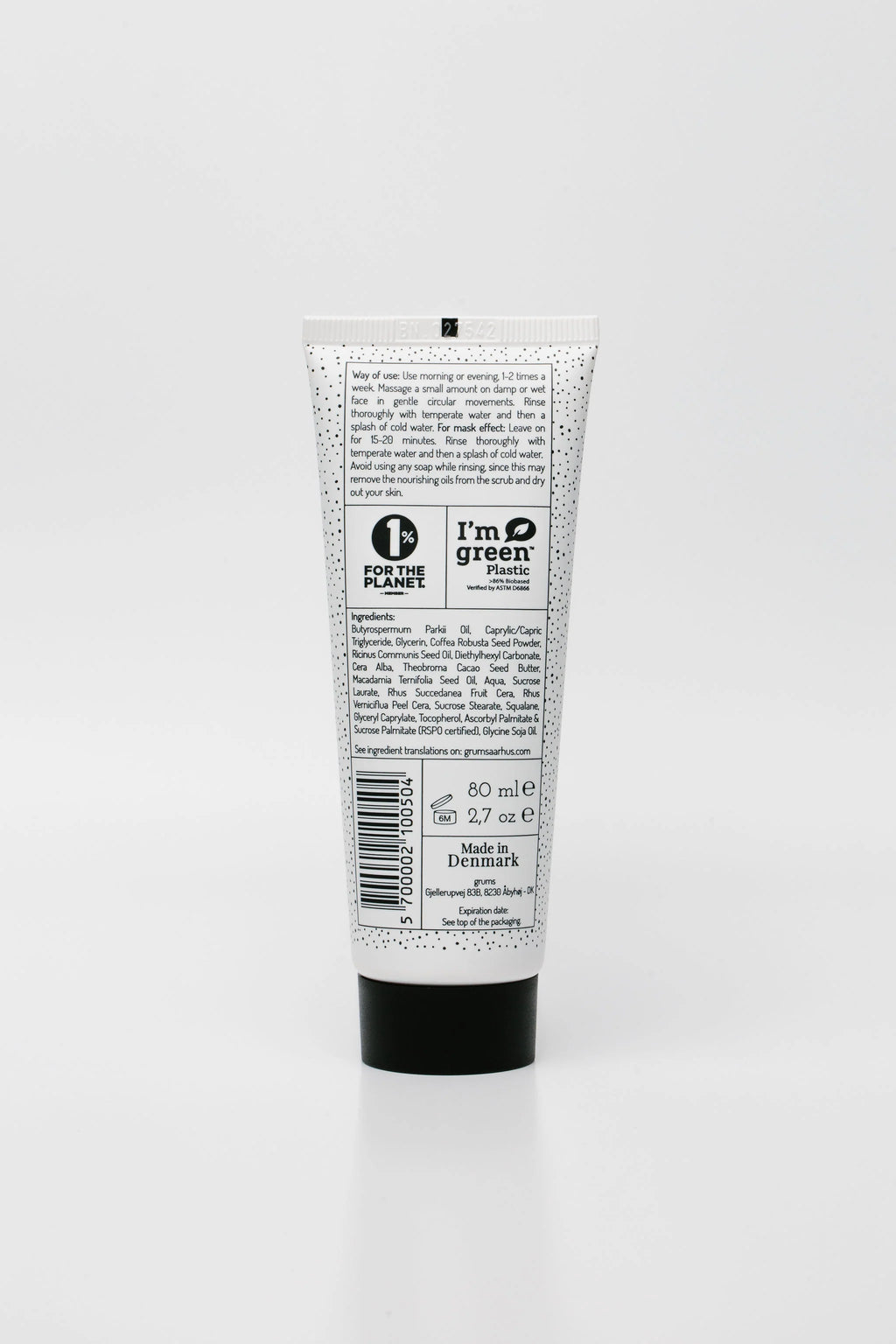 GRUMS 2-in-1 Coffee Face Scrub + Mask - Coffee Exfoliator