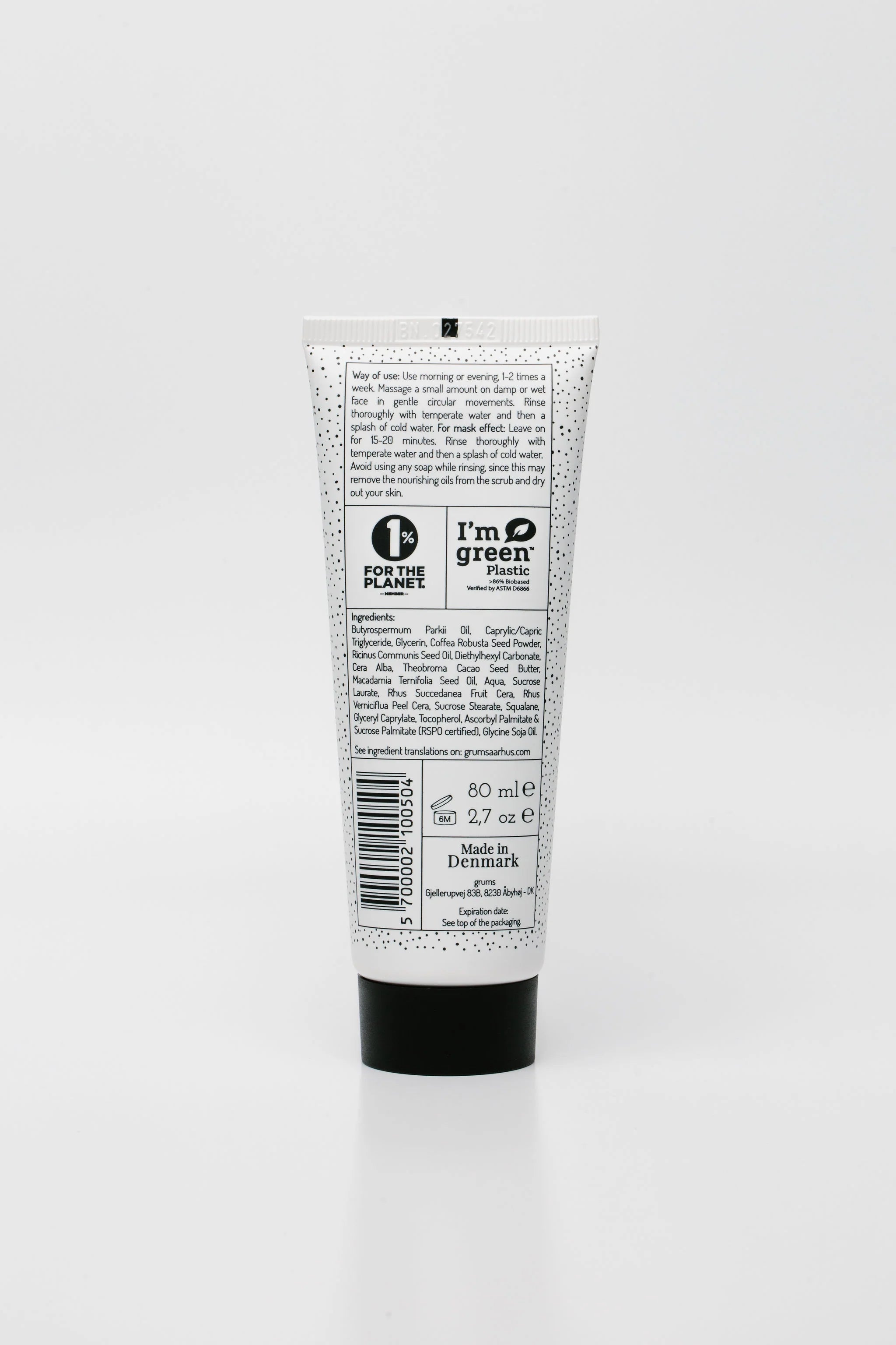 GRUMS 2-in-1 Coffee Face Scrub + Mask - Coffee Exfoliator