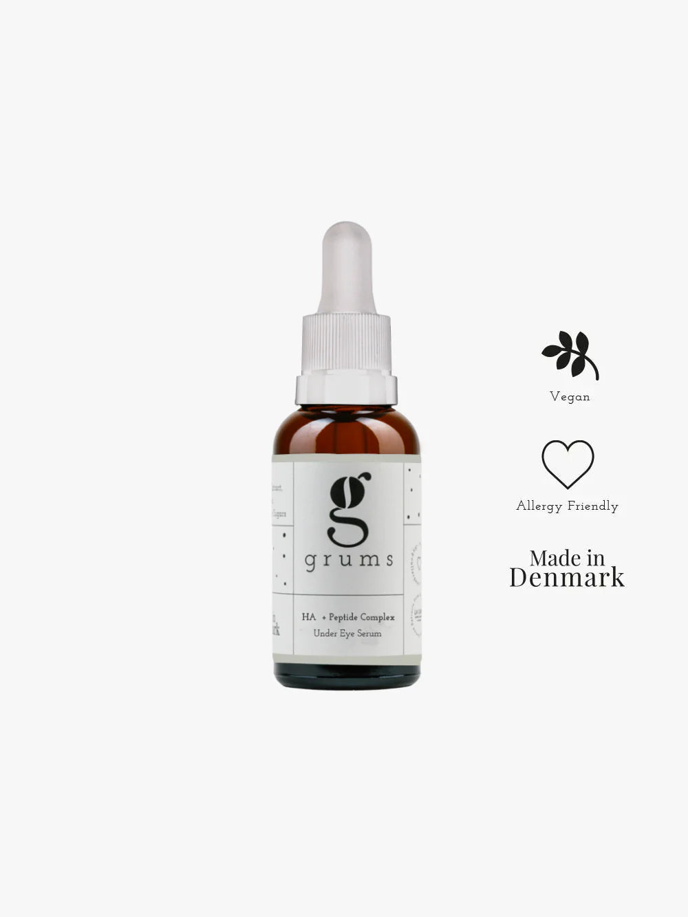 GRUMS HA + Peptide Complex Eye Serum - Anti-aging and Brightening