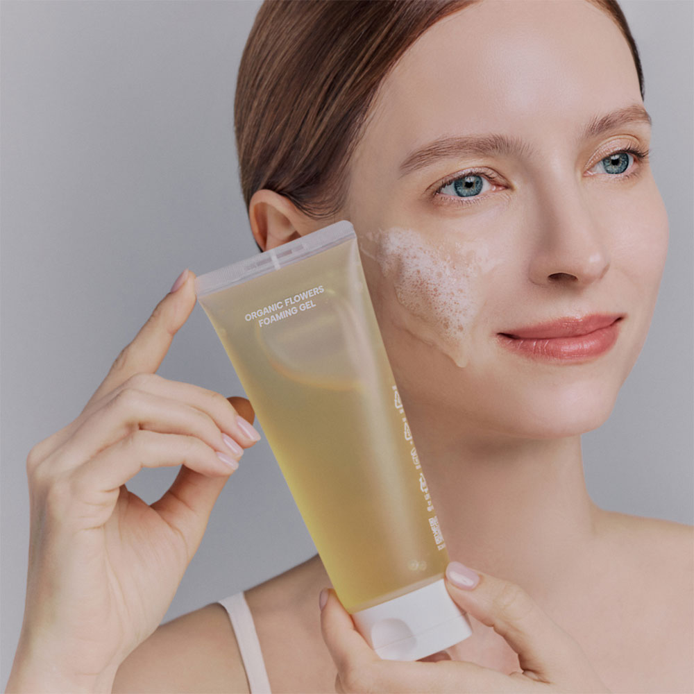 WHAMISA Gel Detergente Schiumogeno Ai Fiori Fermentati Biologici - 200ml