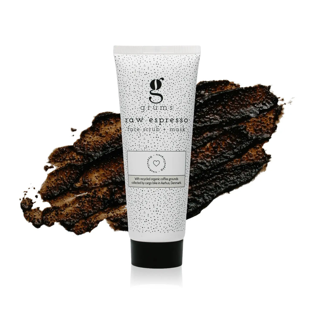 GRUMS Scrub Viso + Maschera 2-in-1 al Caffè - Esfoliante al caffè