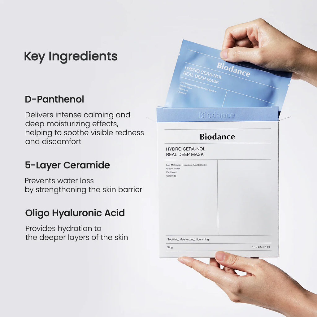 BIODANCE Hydro Cera-Nol Real Deep Mask – Soothing and Strengthening Mask