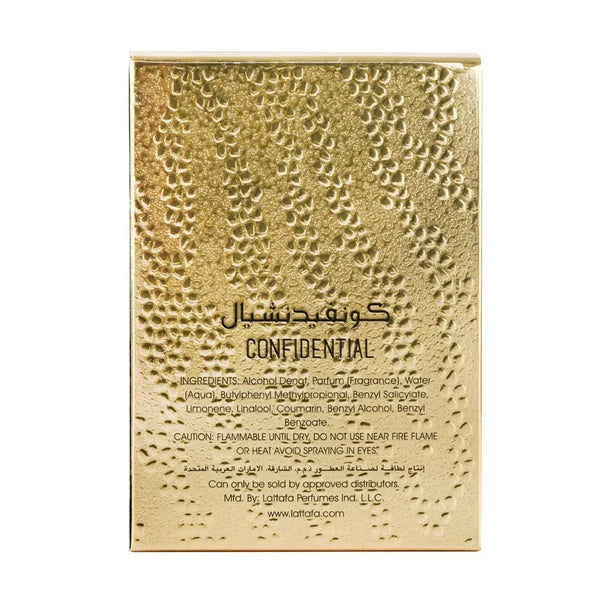 Confidential Private Gold - LATTAFA - 100 ml