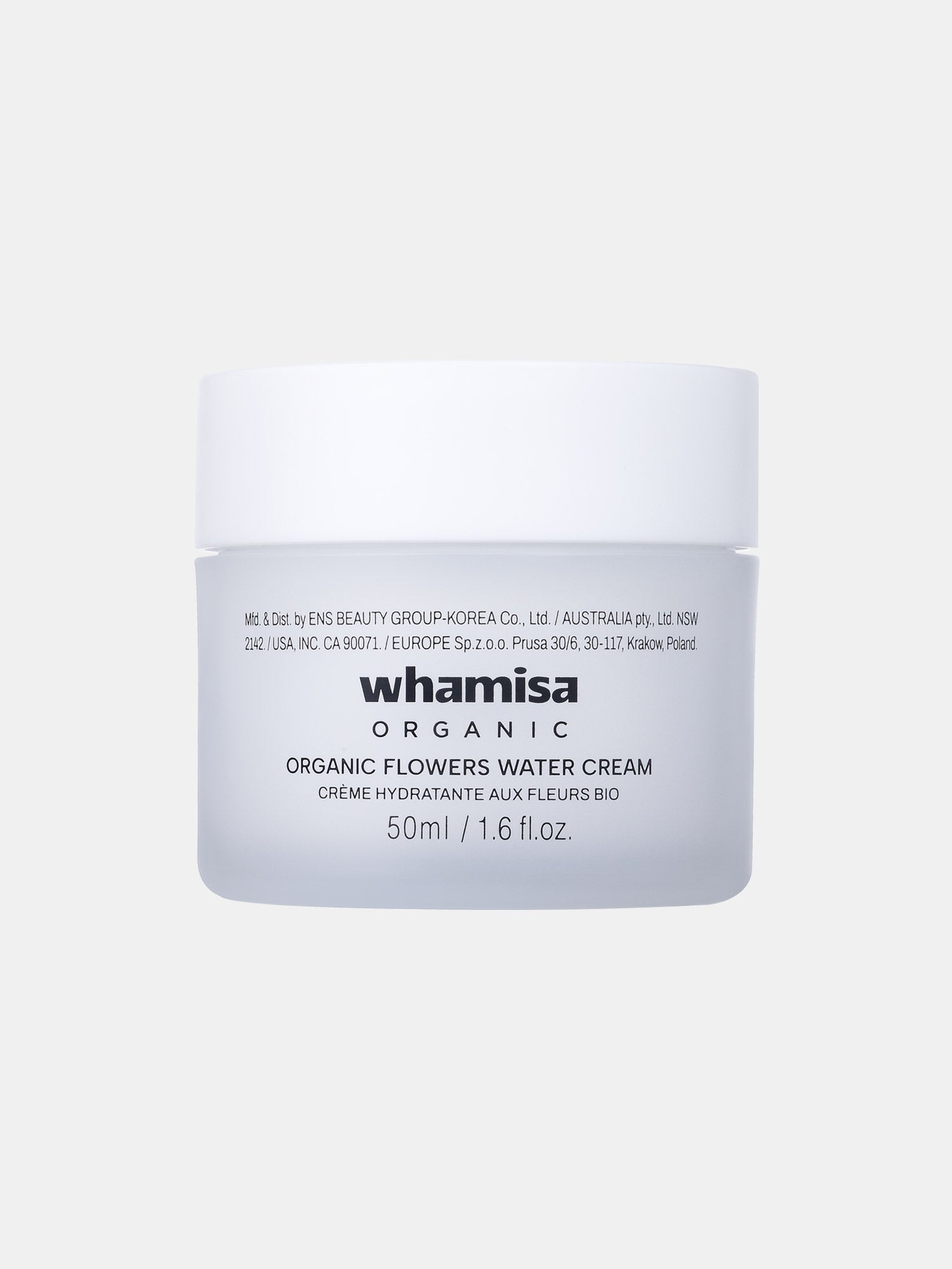 WHAMISA Crema idratante con fiori biologici fermentati - 50ml