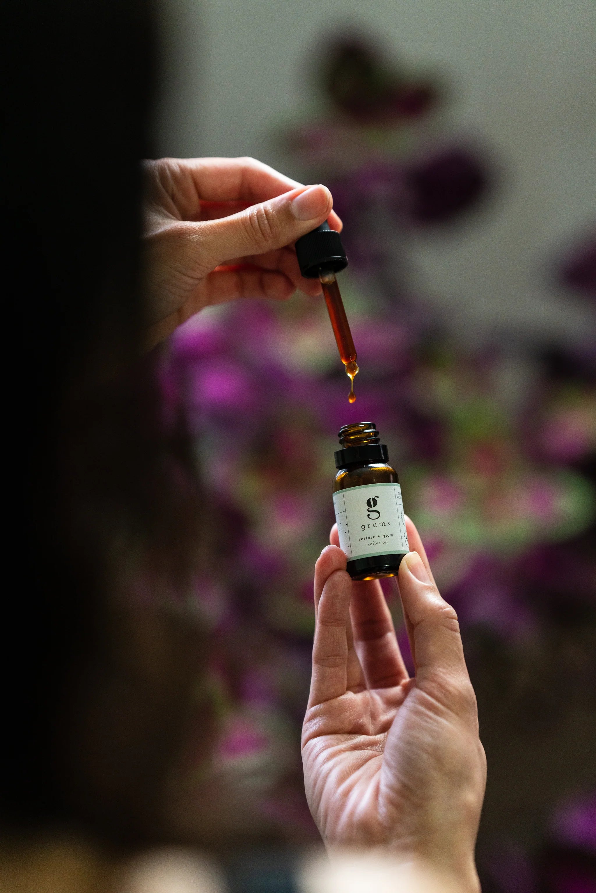 GRUMS Coffee Oil Restores + Brightens 15 ml – Pure Recycled Antioxidants